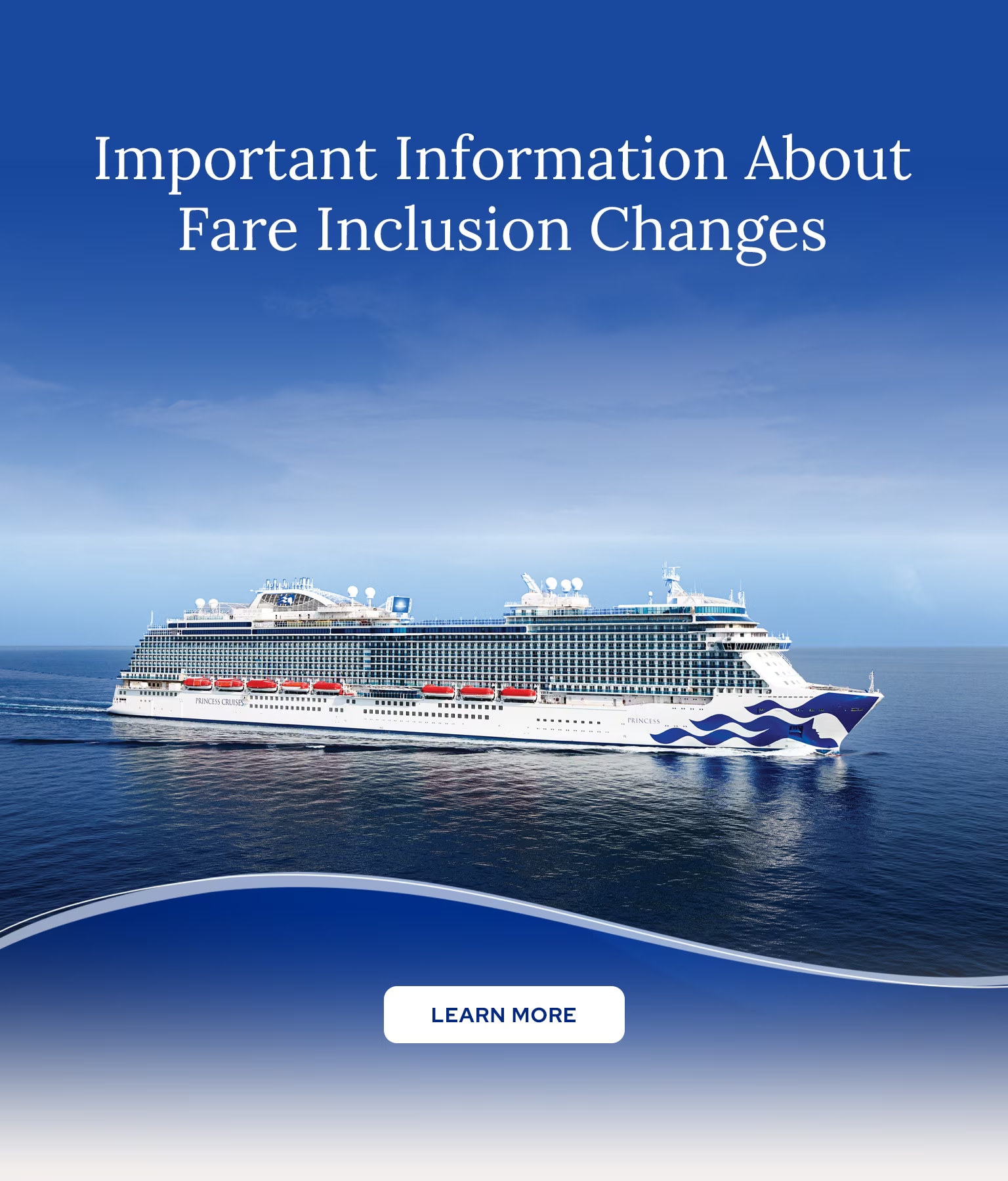Important Information About Fare Inclusion Changes.